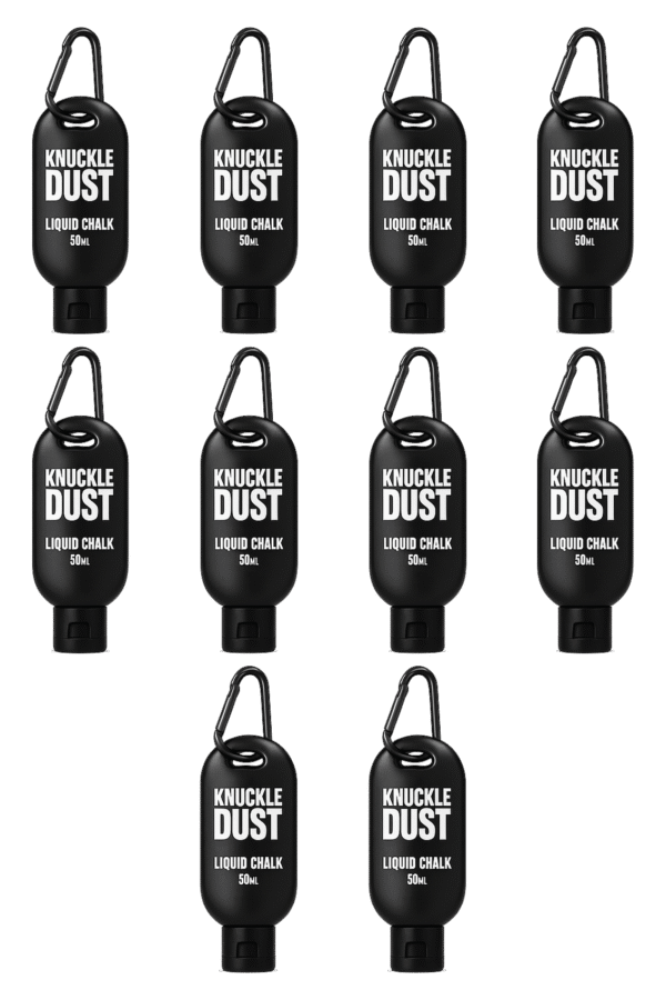 Knuckledust liquid chalk australia 10-pack bulk gym grip